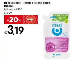 Bennet Detergente intimo eco ricarica INFASIL offerta