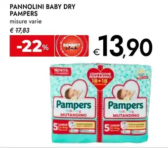 Bennet Pannolini baby dry PAMPERS offerta