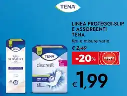 Bennet Linea proteggi-slip e assorbenti TENA offerta