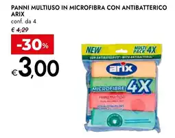 Bennet Panni multiuso in microfibra con antibatterico ARIX offerta