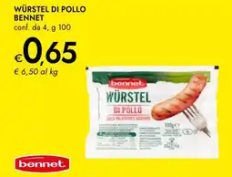 Bennet Würstel di pollo BENNET offerta