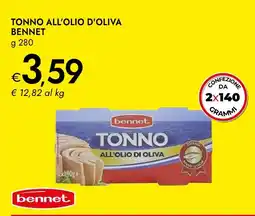 Bennet Tonno all'olio d'oliva BENNET offerta