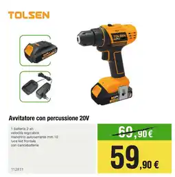 Handy fai da te TELSEN Avvitatore con percussione 20V offerta