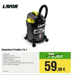Handy fai da te LAVOR Aspiratore Freddy 4 in 1 offerta