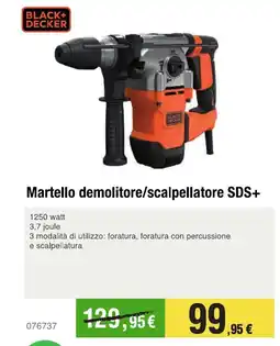 Handy fai da te BLACK+ DECKER Martello demolitore/scalpellatore SDS+ offerta