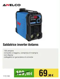 Handy fai da te AWELCO Saldatrice inverter Antares offerta