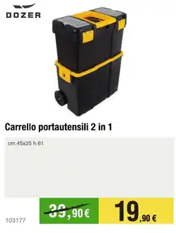 Handy fai da te DOZER Carrello portautensili 2 in 1 offerta