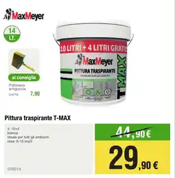 Handy fai da te MaxMeyer Pittura traspirante T-MAX offerta