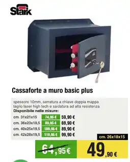 Handy fai da te Stark Cassaforte a muro basic plus offerta