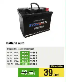 Handy fai da te Batteria auto offerta