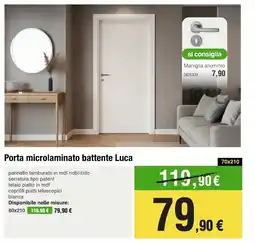 Handy fai da te Porta microlaminato battente Luca offerta