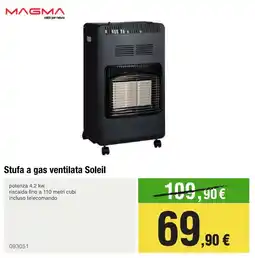 Handy fai da te MAGMA Stufa a gas ventilata Soleil offerta