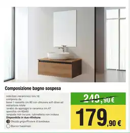 Handy fai da te Composizione bagno sospesa offerta