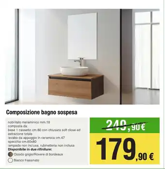 Handy fai da te Composizione bagno sospesa offerta