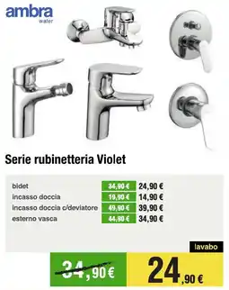 Handy fai da te ambra Serie rubinetteria Violet offerta