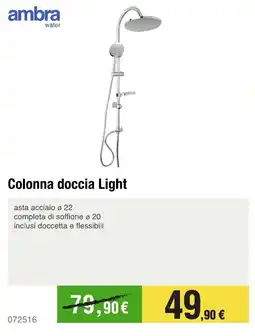 Handy fai da te ambra Colonna doccia Light offerta