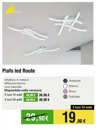 Handy fai da te Plafo led Route offerta