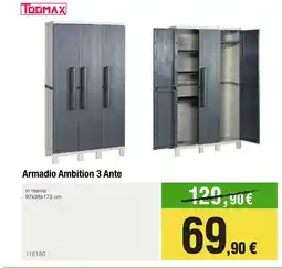 Handy fai da te TOOMAX Armadio Ambition 3 Ante offerta