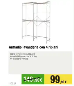 Handy fai da te Armadio lavanderia con 4 ripiani offerta