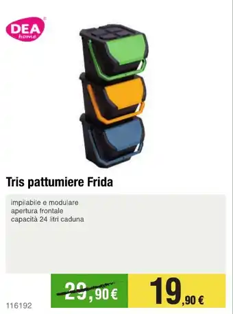 Handy fai da te Tris pattumiere Frida offerta