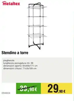 Handy fai da te metaltex Stendino a torre offerta