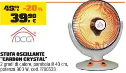 OBI DCG Stufa oscillante "carbon crystal" offerta