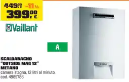 OBI Vaillant scaldabagno "outside mag 12" metano offerta