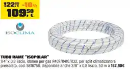 OBI ISOCLIMA Tubo rame "isopolar" offerta