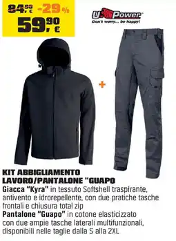 OBI UPower Kit abbigliamento lavoro/pantalone "guapo offerta