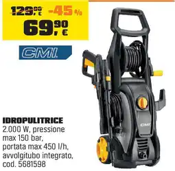 OBI CMI Idropulitrice 2.000 W offerta