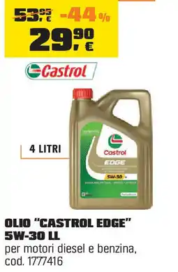 OBI Castrol OLIO "CASTROL EDGE" 5W-30 LL offerta