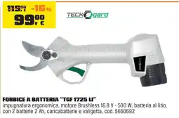 OBI FORBICE A BATTERIA "TGF 1725 LI" TECK gard offerta