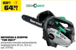 OBI MOTOSEGA A SCOPPIO "TGM 260 P" TECK gard offerta