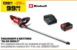 OBI Einhell TAGLIASIEPI A BATTERIA GE-CH 1855/1 offerta