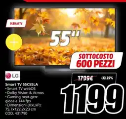 MediaWorld LG Smart TV 55C55LA offerta