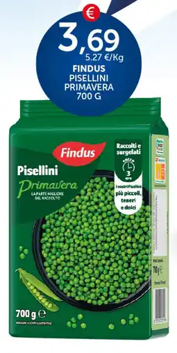 Deco Supermercati Findus pisellini primavera offerta