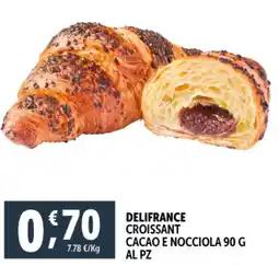 Deco Supermercati Delifrance croissant cacao e nocciola offerta