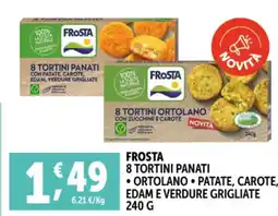 Deco Supermercati Frosta 8 tortini panati offerta