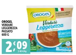 Deco Supermercati Orogel verdurì leggerezza passato offerta