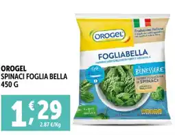 Deco Supermercati Orogel spinaci foglia bella offerta