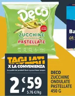 Deco Supermercati Deco zucchine ondulate pastellate offerta