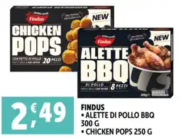 Deco Supermercati Findus alette di pollo BBQ - chicken pops offerta