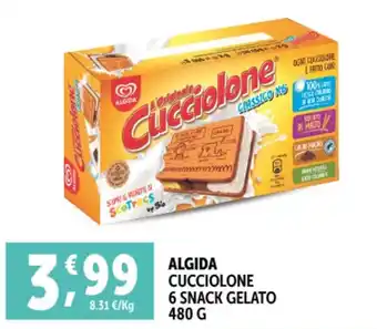 Deco Supermercati Algida cucciolone 6 snack gelato offerta