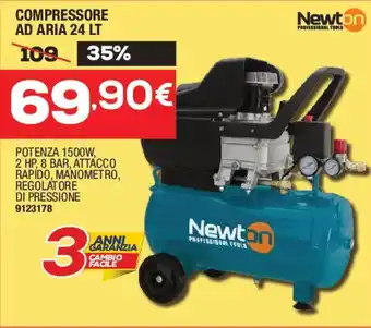 Bricofer Compressore ad aria Newton offerta