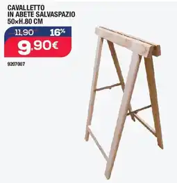 Bricofer Cavalletto in abete salvaspazio 50xH.80 cm offerta