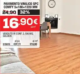 Bricofer Pavimento vinilico spc comfy 5x180×1220 MM offerta