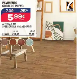 Bricofer Pavimento corallo in PVC offerta