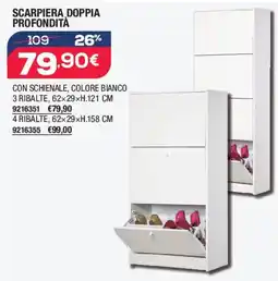 Bricofer Scarpiera doppia profondità offerta