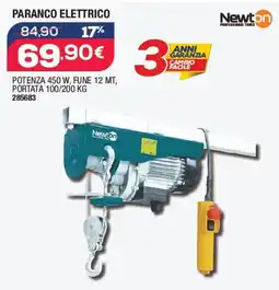 Bricofer Newton Paranco elettrico offerta