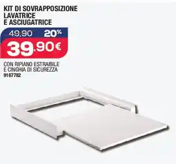 Bricofer Kit di sovrapposizione lavatrice e asciugatrice offerta
